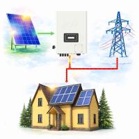 Сетевая солнечная электростанция «Коттедж-1» (Экономия)